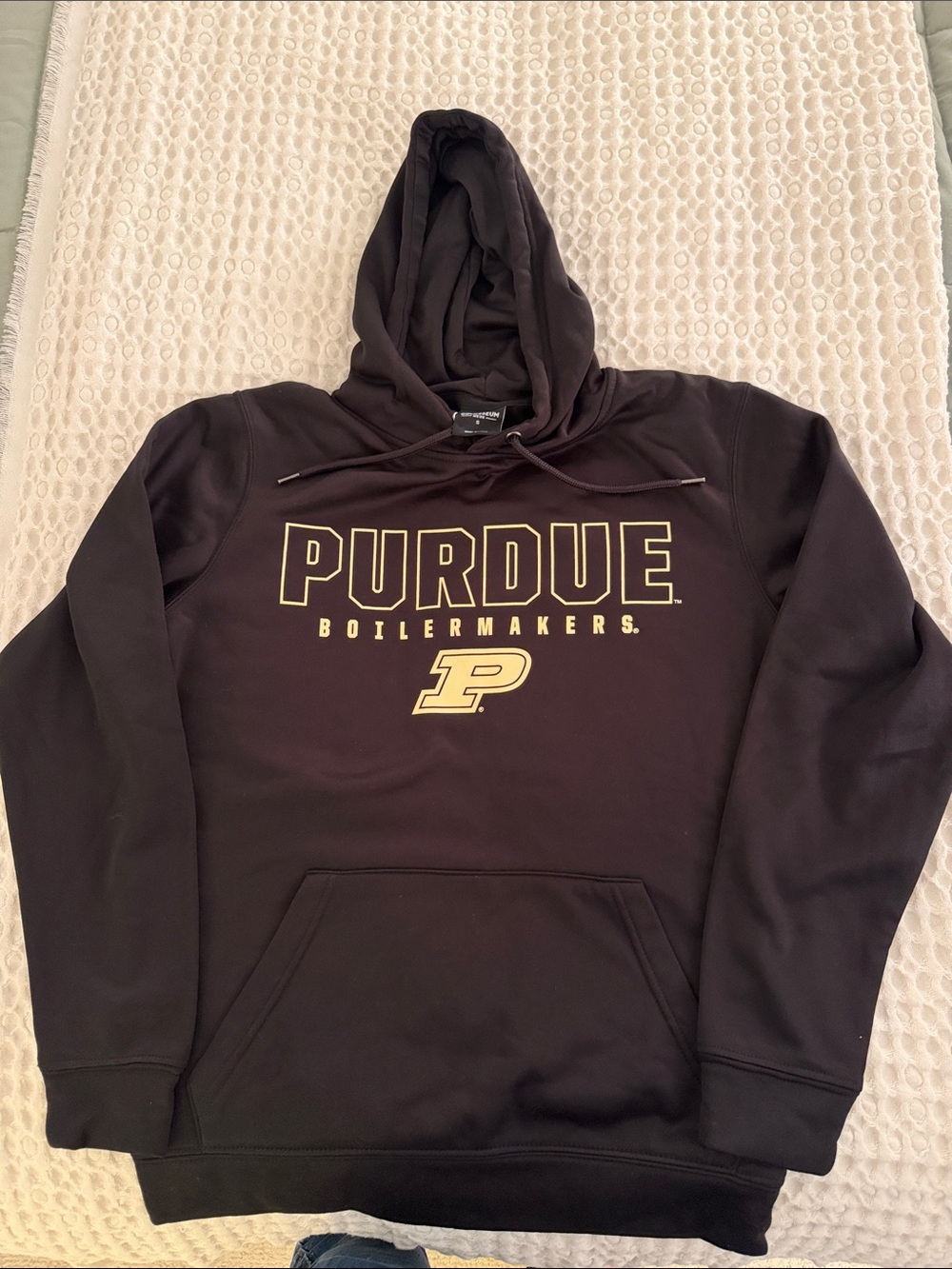 Colosseum Purdue Boilermakers Black and Gold Hoodie